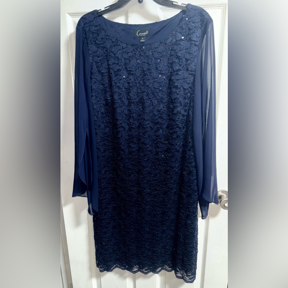 Navy Blue Cocktail Dress